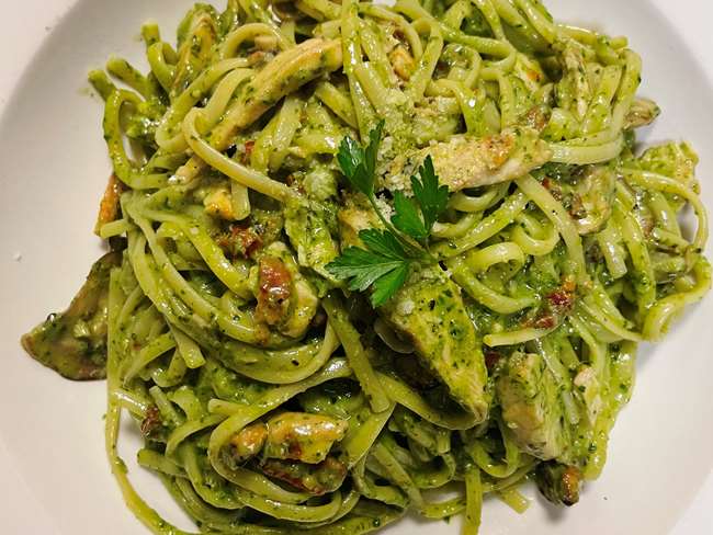 chicken pesto linguini