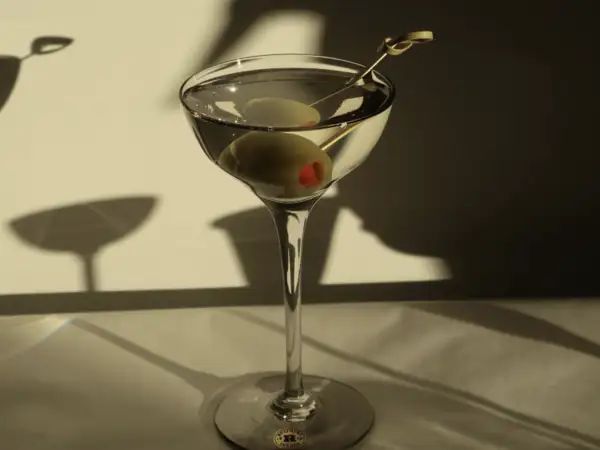 A dirty martini