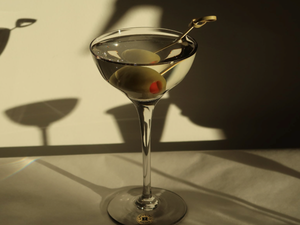 A dirty martini