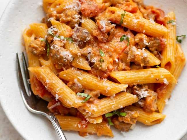 sausage penne alla vodka